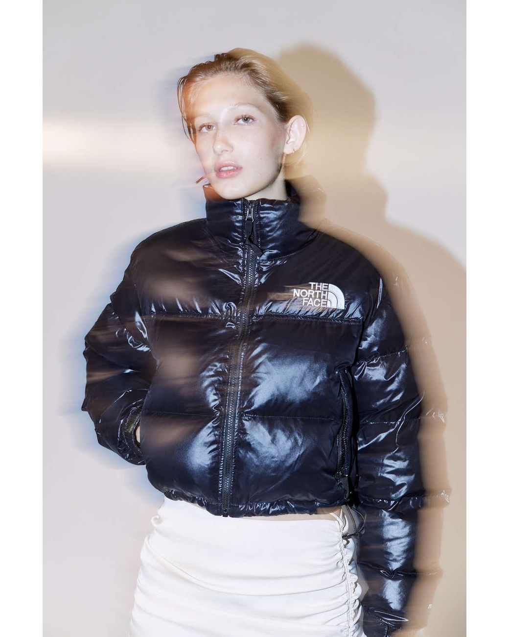 The North Face 1996 Retro Nuptse Cropped Jacket in Black Lyst