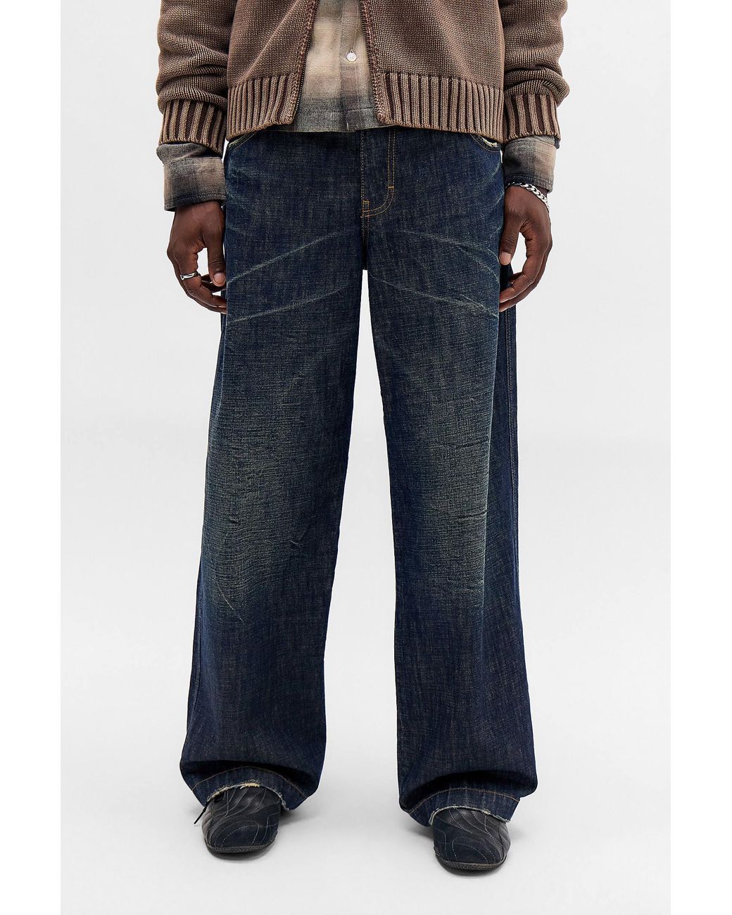 BDG Uo Blue Baked Neo Baggy Jeans for men