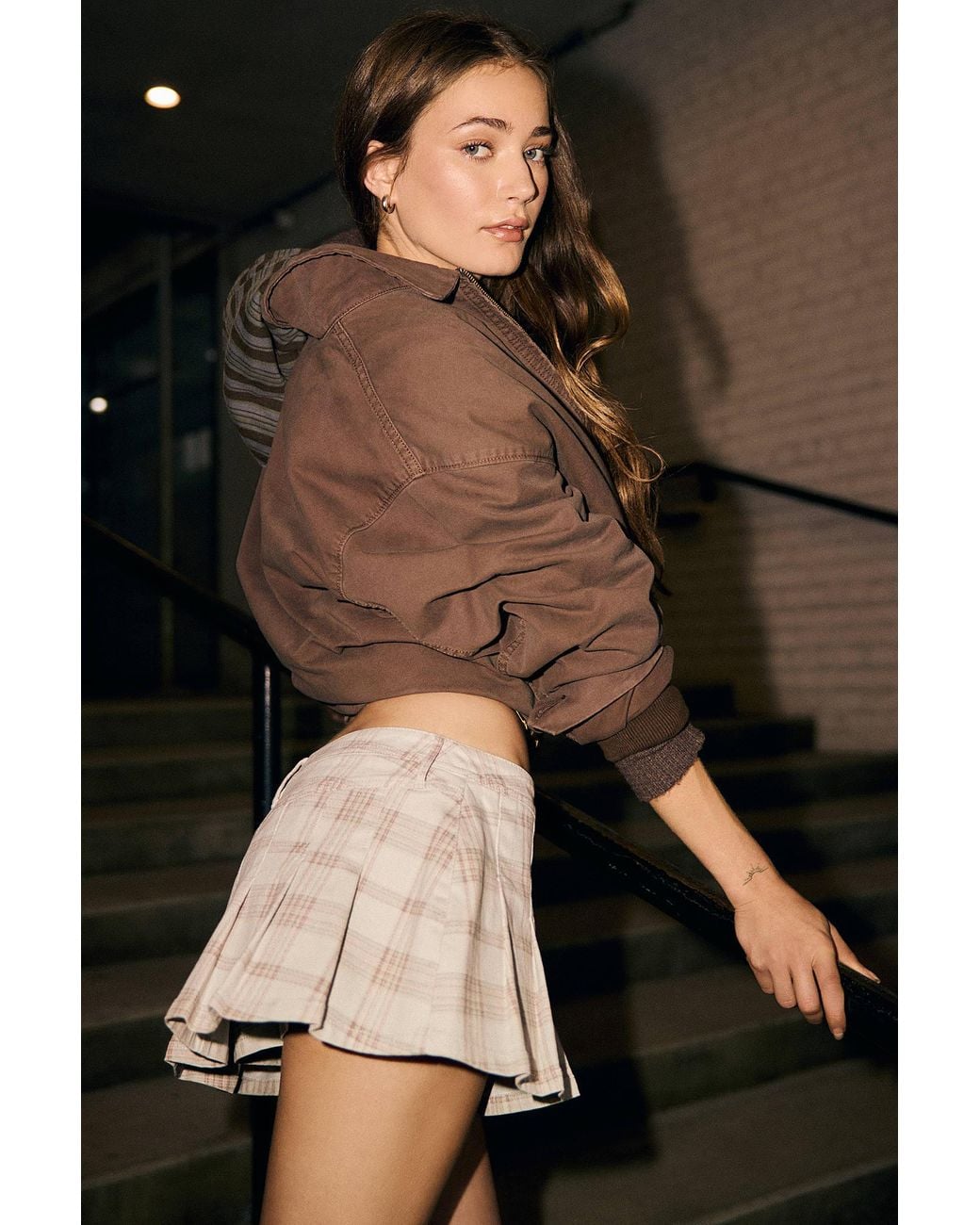 BDG Brown Bad Influence Mini Skirt