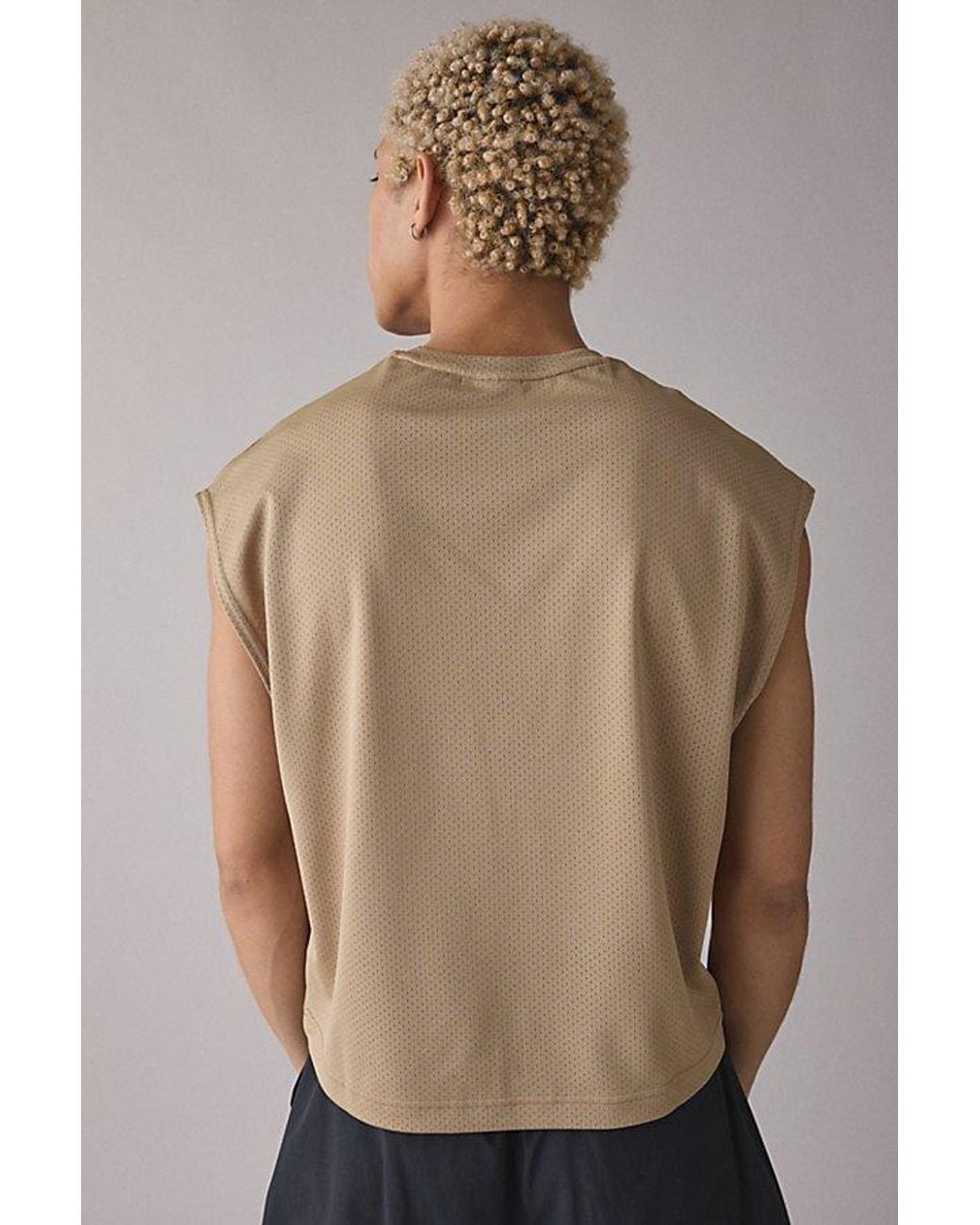 Nike Natural Cropped Mesh Tank Top for men