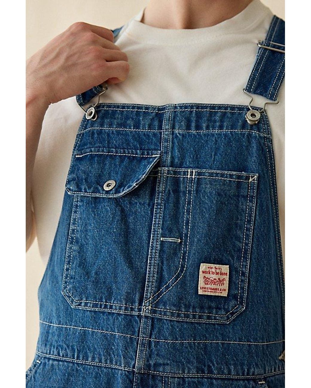 Levi's Blue Loose Overalls for men