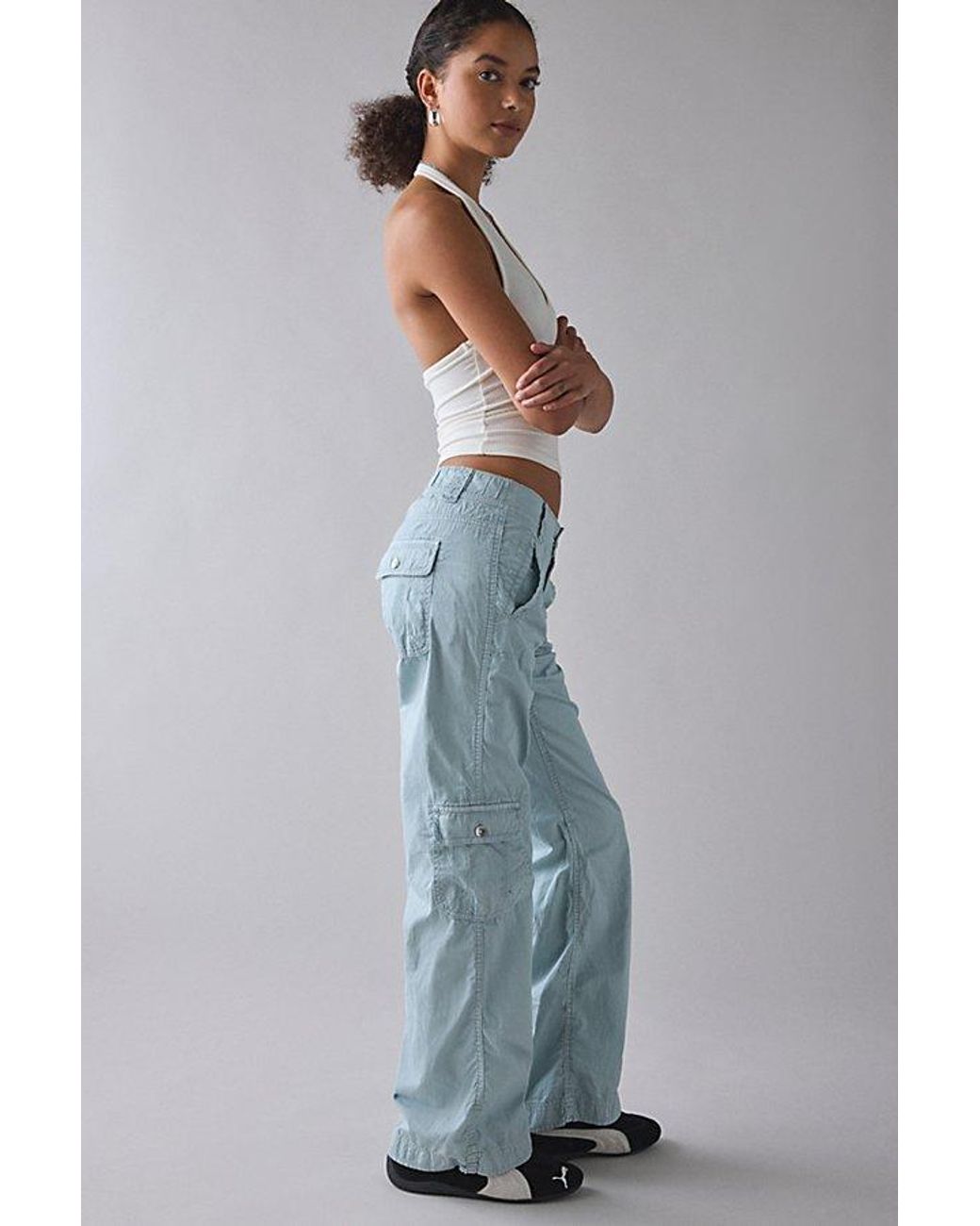 BDG Blue 360 Utility Low-Rise Straight Leg Pant