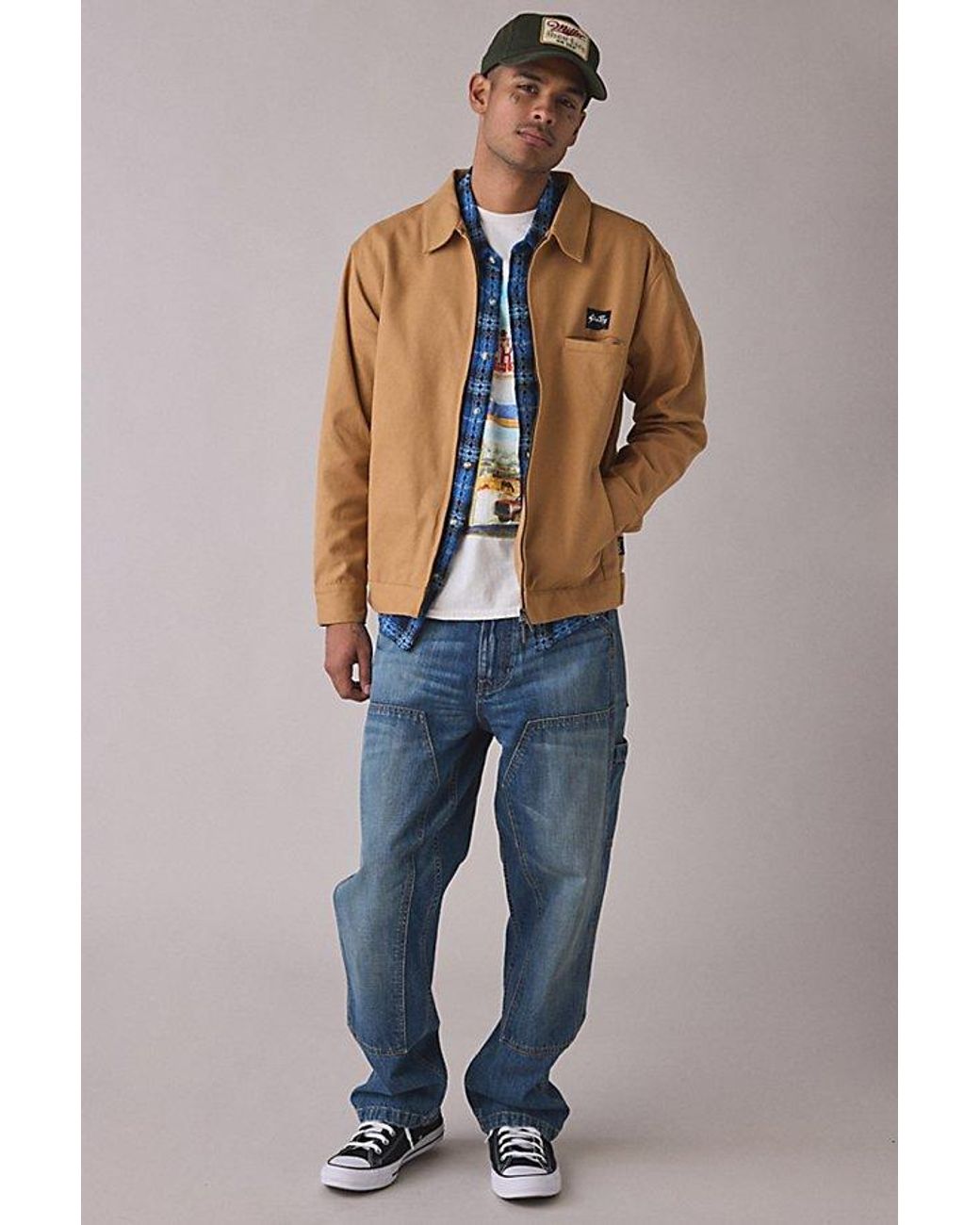 Stan Ray Brown Solid Garage Jacket for men