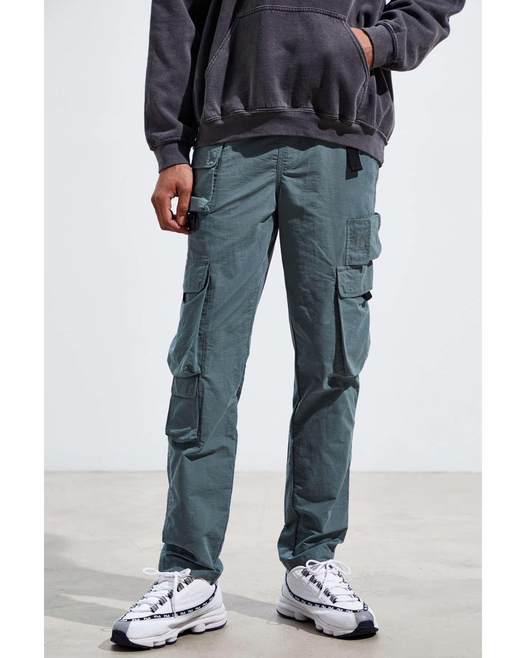 Urban Outfitters Uo Night Skinny Utility Cargo Lightweight Pant in Blue
