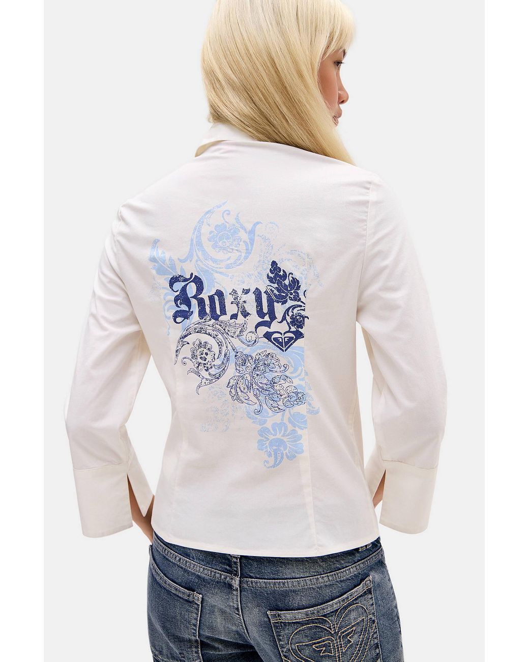 Roxy Uo Exclusive White Printed Shirt