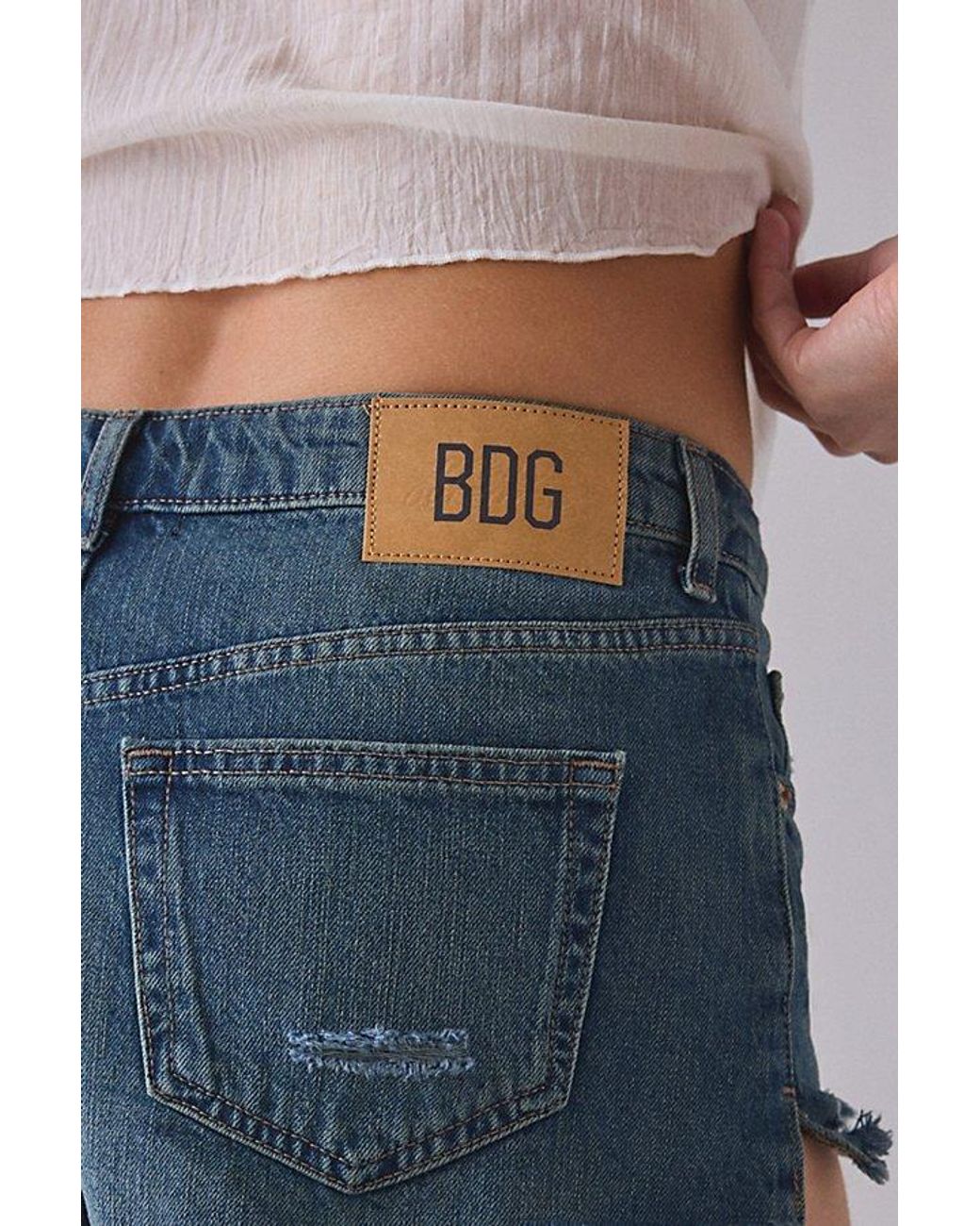 BDG Blue Georgie Denim Cutoff Short