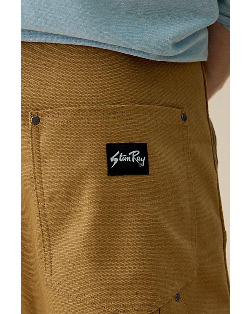 Stan Ray Blue Double Knee Shorts for men
