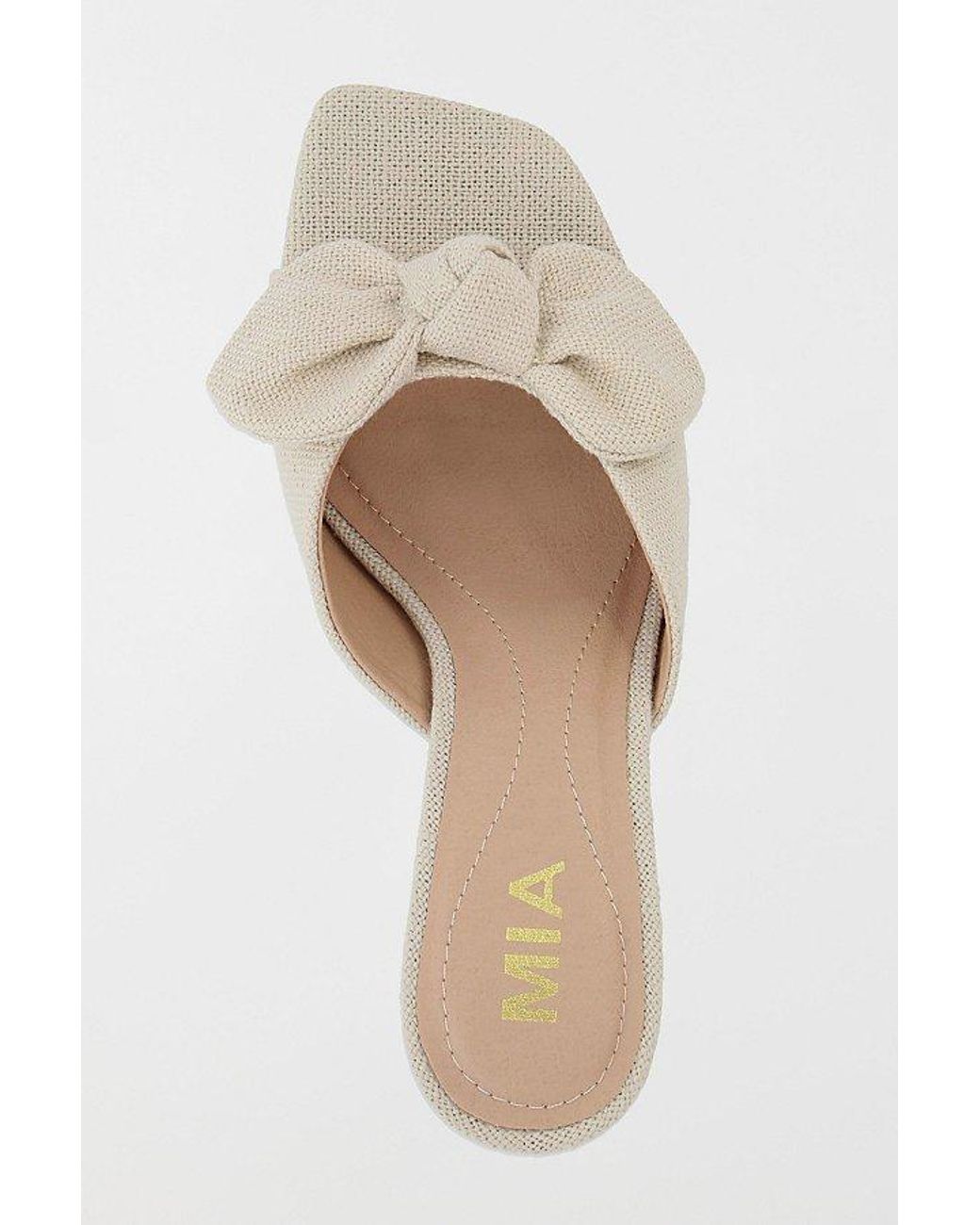 MIA Natural Mia Elyzza Bow Kitten Heel