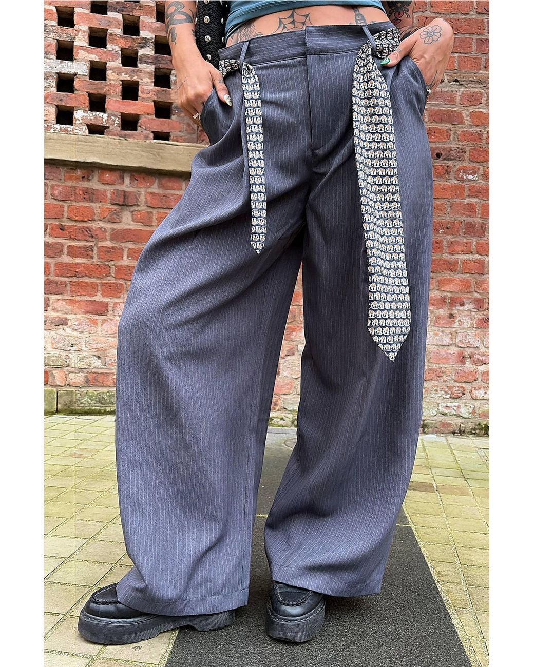 Urban Outfitters Blue Uo Noa Cocoon Trousers