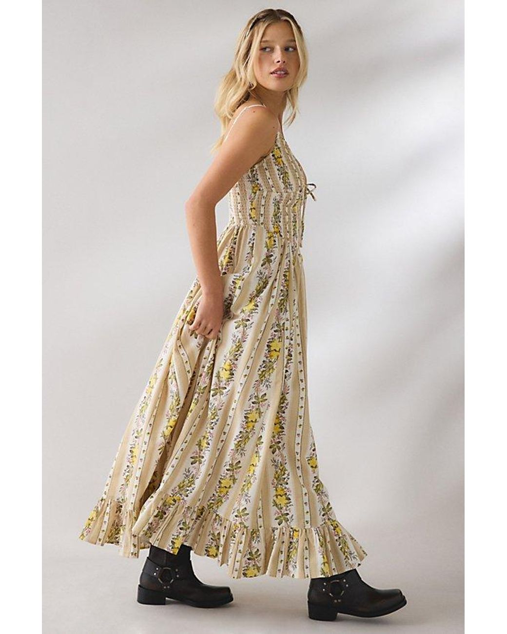 chinese dress ladies Summer Disposition Maxi Dress Yellow main image 0