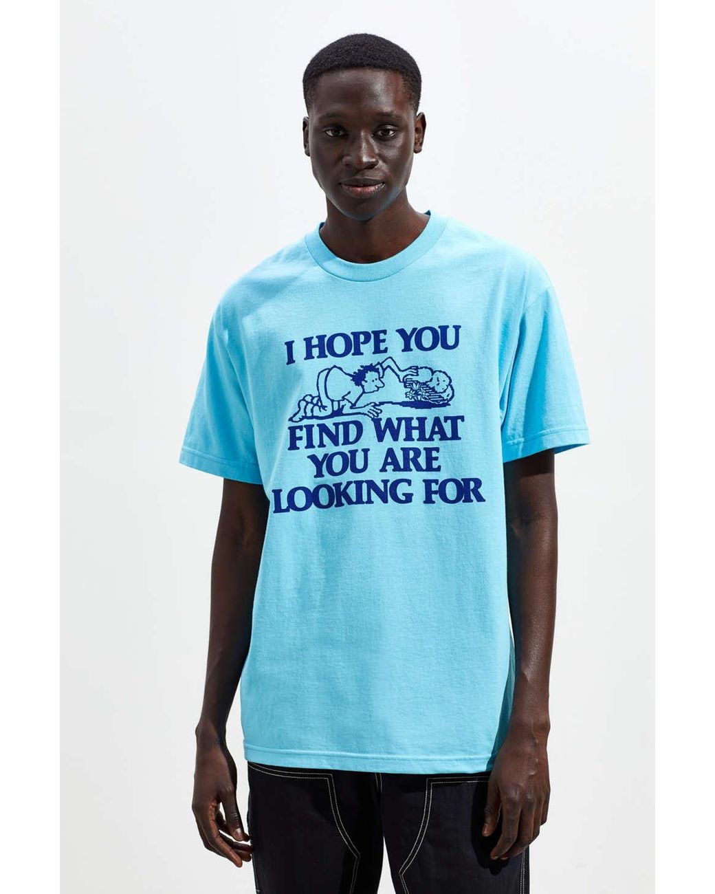 Urban Outfitters What You Are Looking For Tee in Blue for Men | Lyst