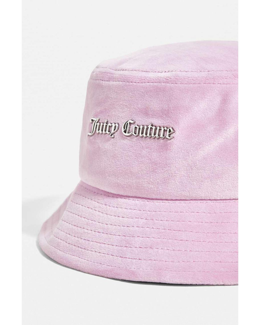 Juicy Couture Velour Bucket Hat in Pink