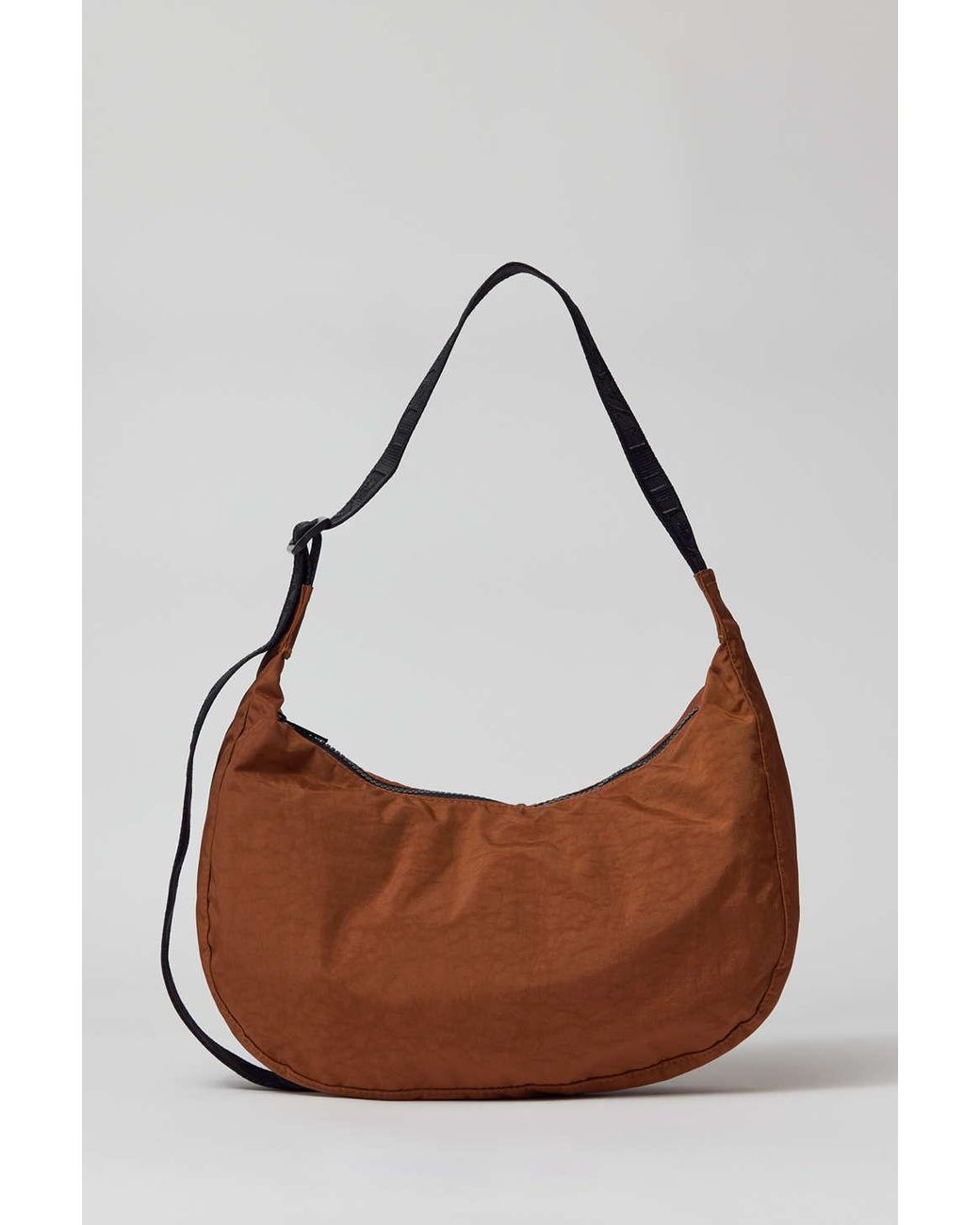 BAGGU Medium Nylon Crescent Bag in Brown Lyst