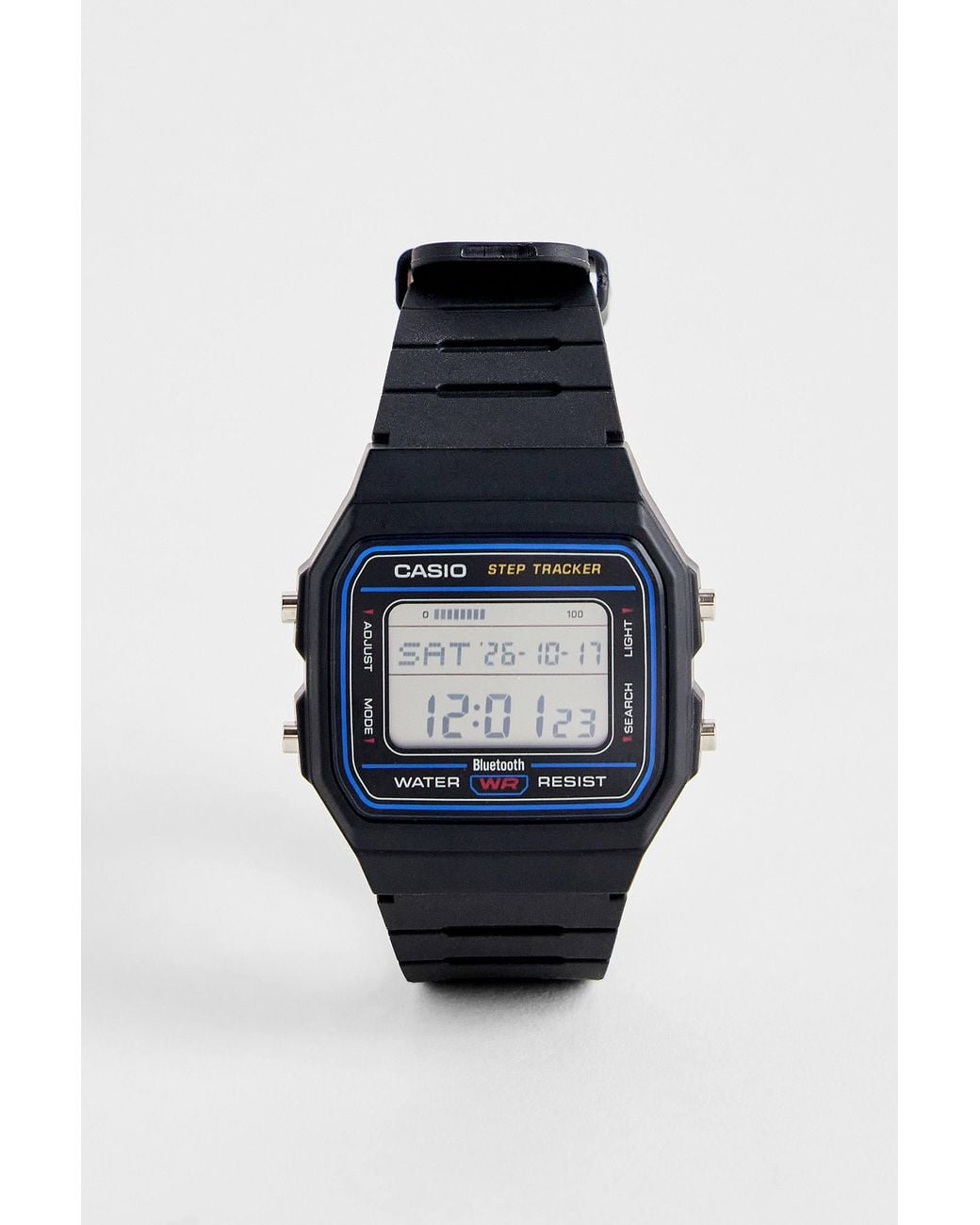 G-Shock Blue Step Tracker F-b100w1 Watch for men