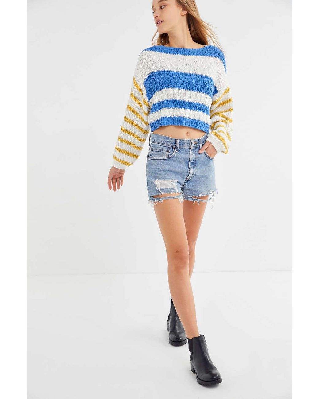 Low-rise Slouchy Denim Short 