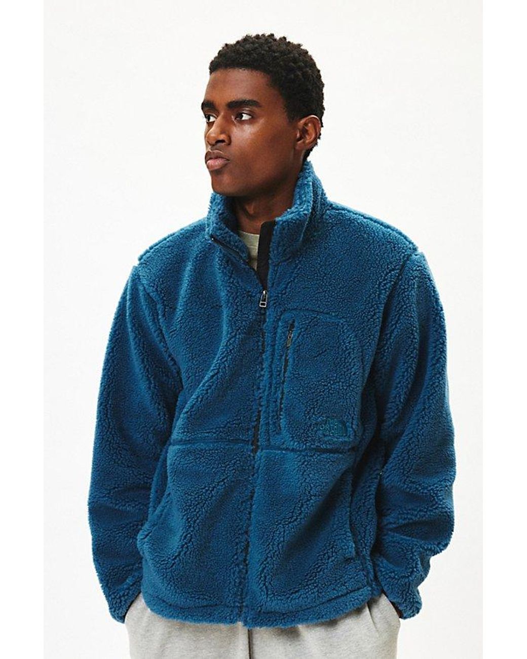 The North Face Extreme Pile Full Zip Jacket in Blue for Men | Lyst