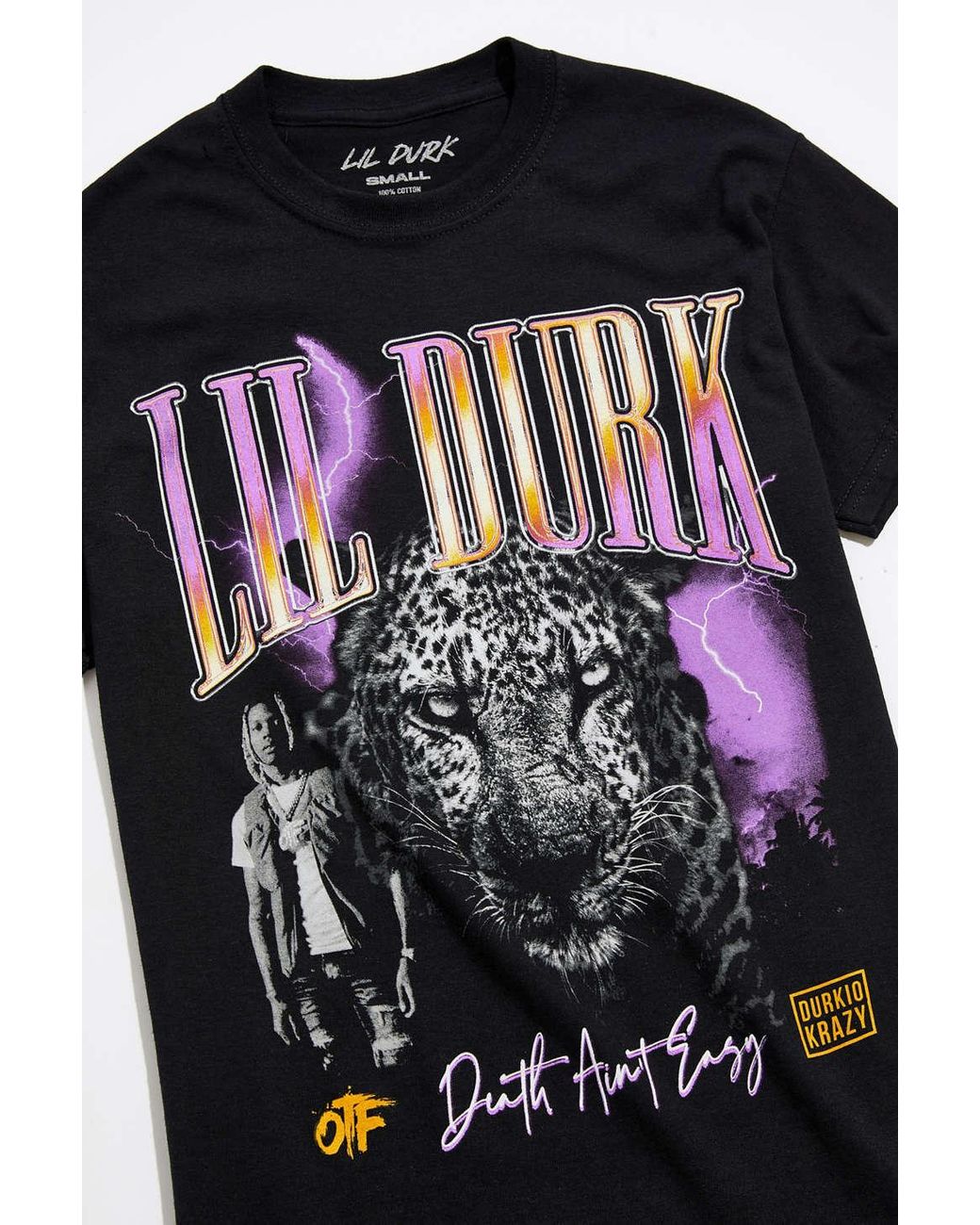 Urban Outfitters Lil Durk Death Ain't Easy Tee in Black for Men | Lyst