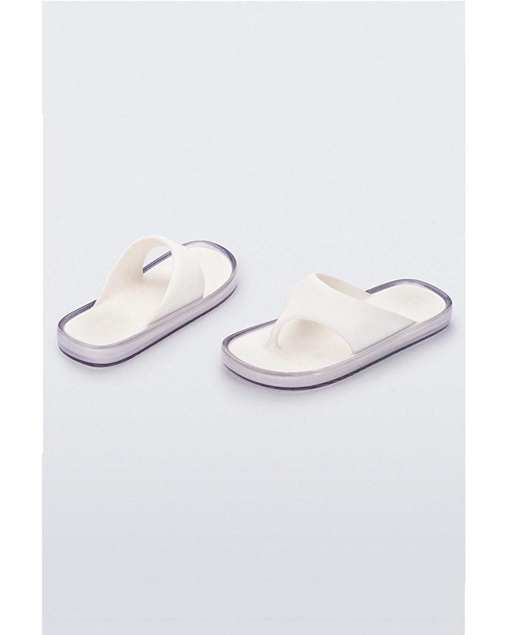 Melissa White Float Jelly Thong Sandal