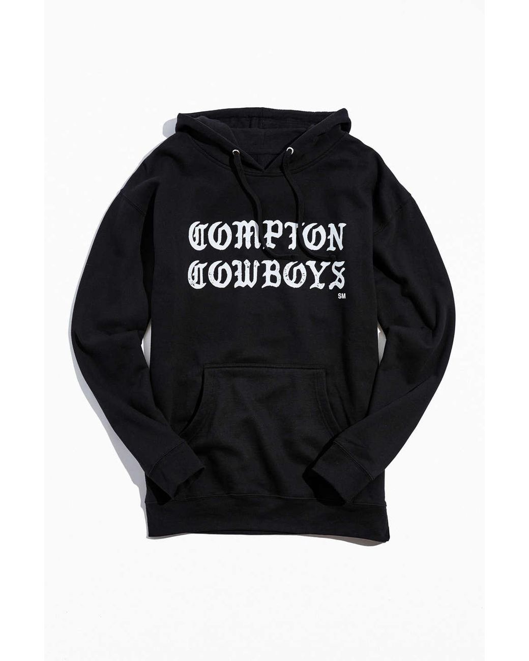 Urban Outfitters Cotton Compton Cowboys Hoodie Sweatshirt in Black for