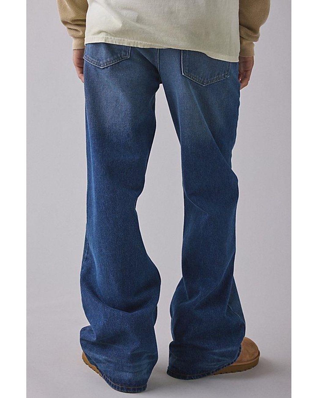 BDG Blue Slacker Relaxed Flare Jeans for men