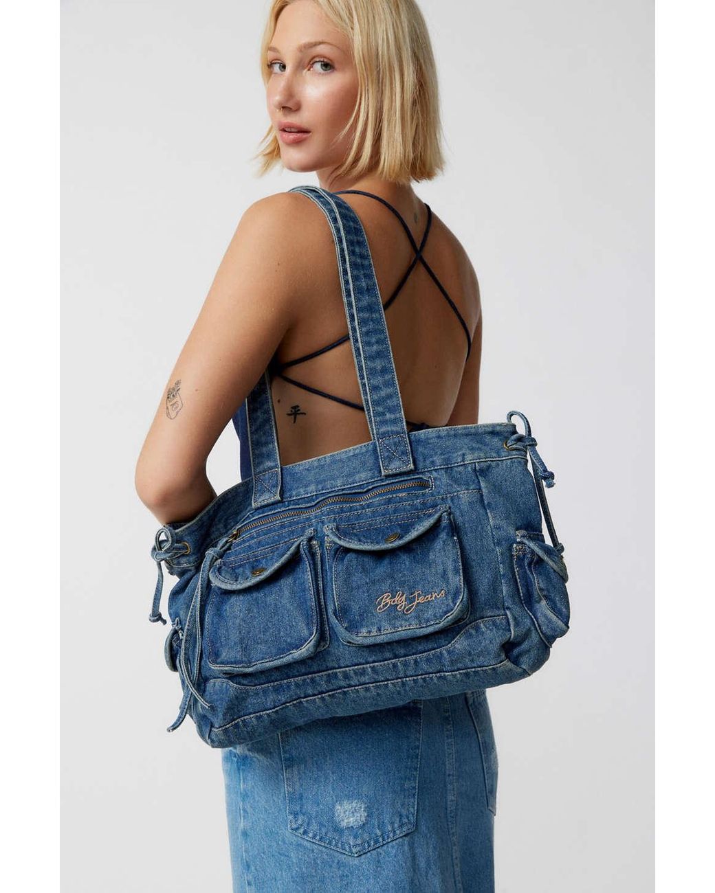  Jeans URBANトートバッグ New Urban Outfitters PATCHWORK DENIM TOTE BAG IN INDIGO | eBay