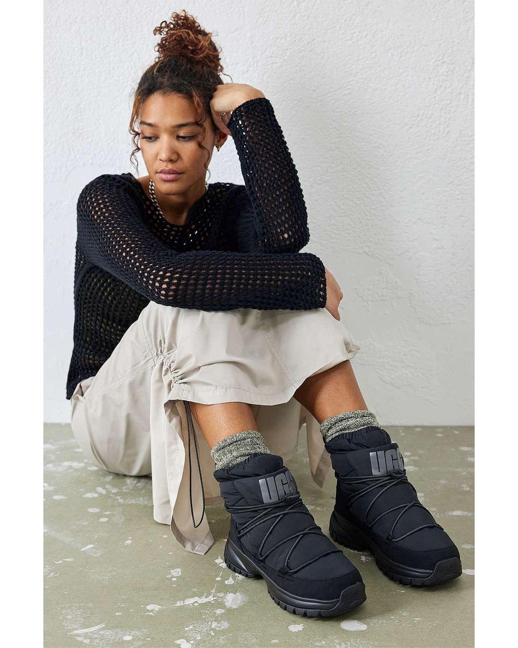 UGG Yose Puffer Boots in Blue | Lyst UK