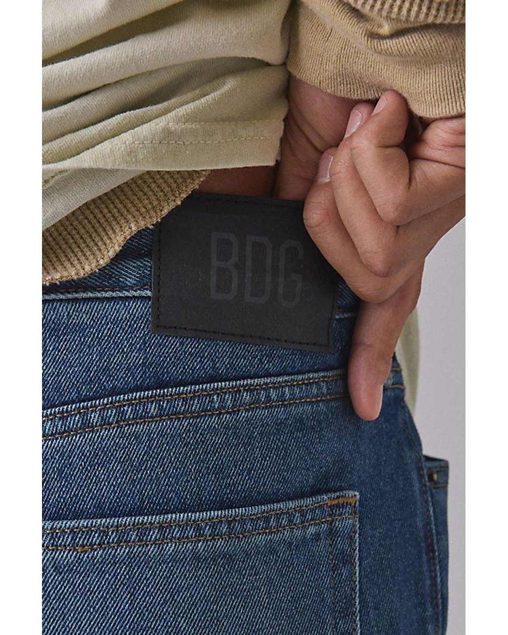 BDG Blue Slacker Relaxed Flare Jeans for men