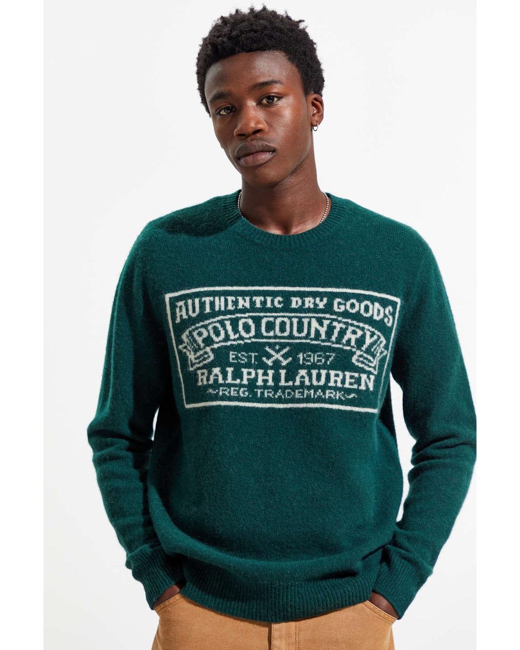 Polo Ralph Lauren Polo Country Crew Neck Sweater in Green for Men