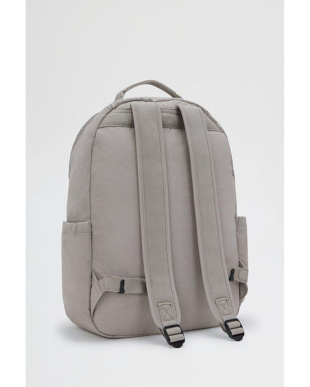 Kipling Gray Seoul Large Nylon Backpack