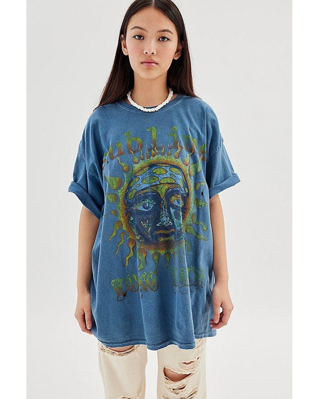 sublime t shirt dress orange Graphic Tee Orange Sublime T Shirt Dress SUBLIME Oversized Orange Colorful  Sun Graphic Sz Small Skater