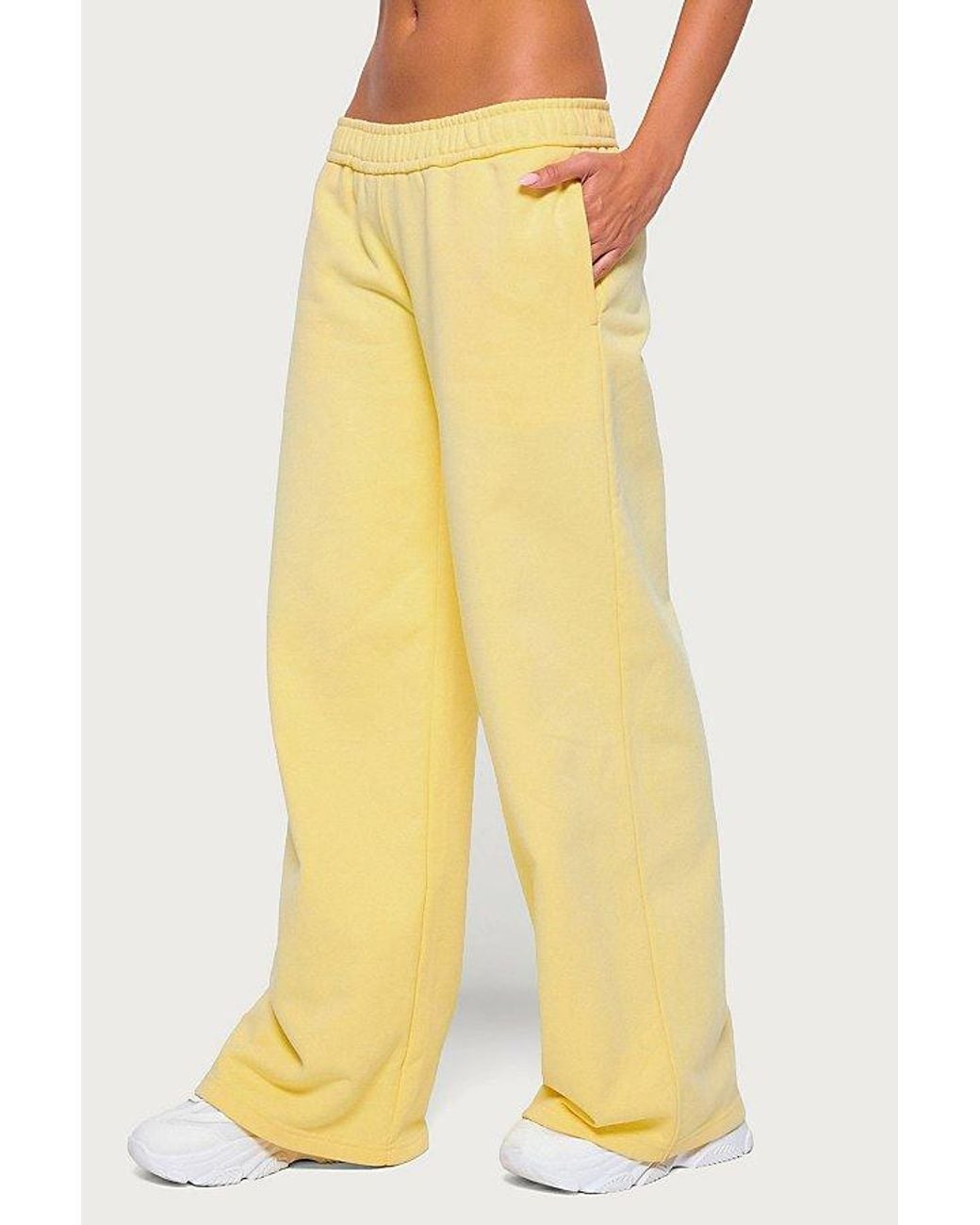 Edikted Yellow Byrdi Sweatpants