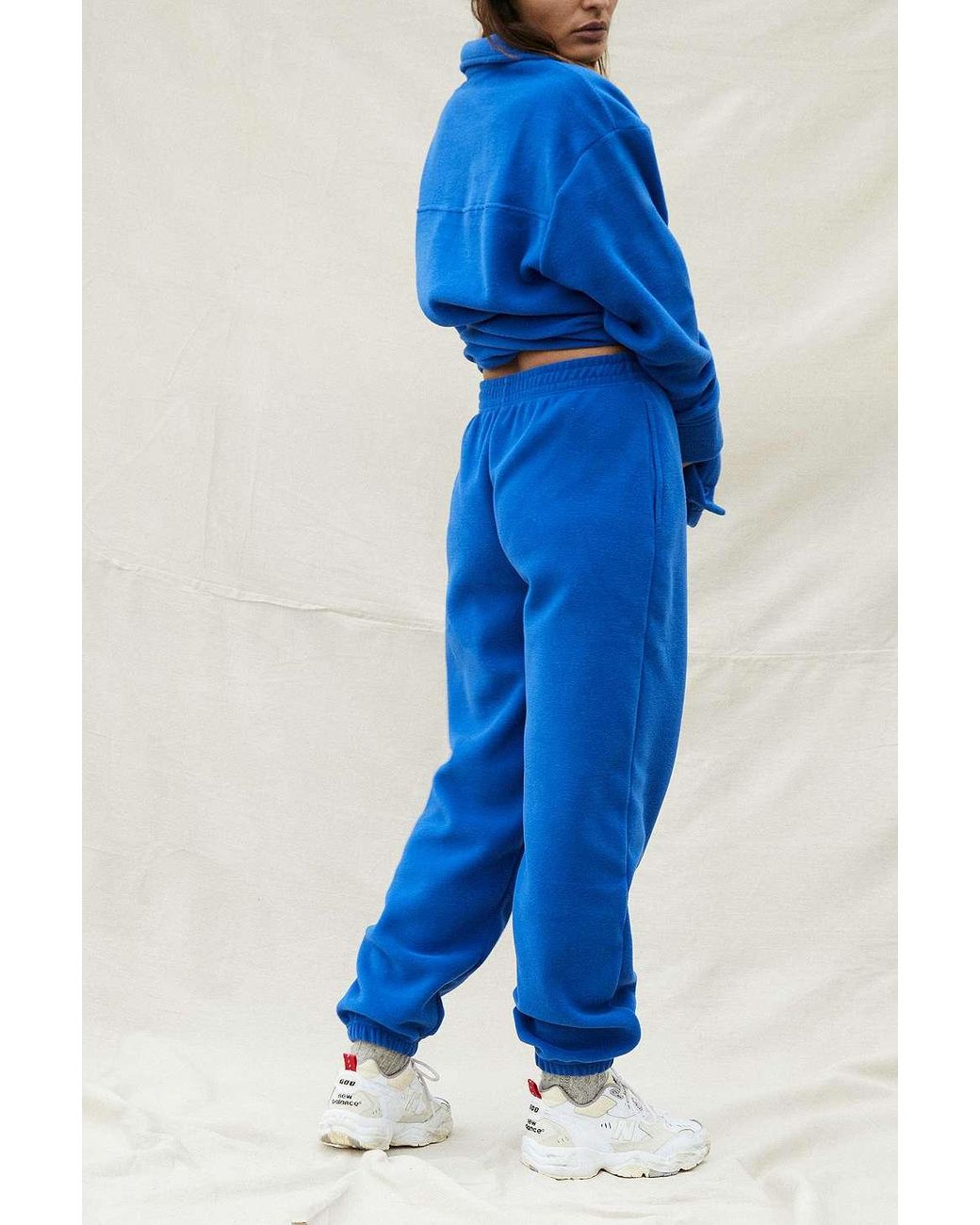 iets frans... Worker Fleece Joggers in Blue | Lyst UK