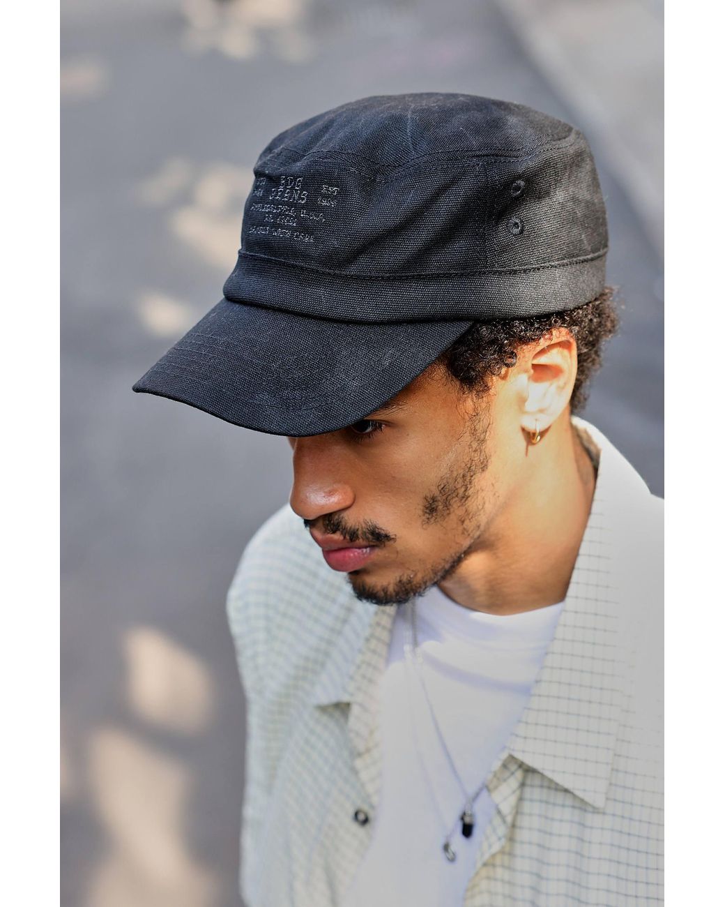 BDG Gray Wax Train Cap for men