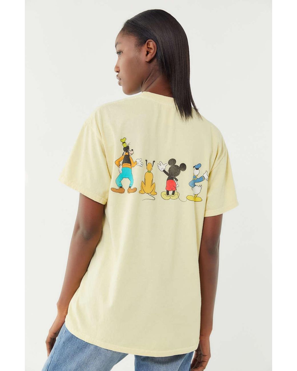 Cotton Mickey And Friends Tee in Yellow 