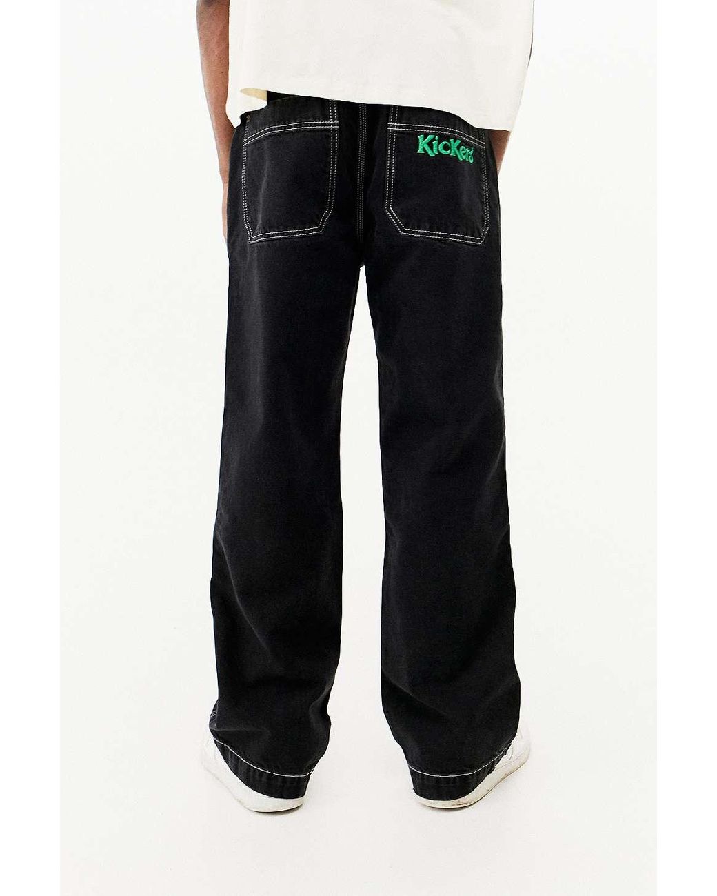 Kickers Uo Exclusive Black Straight Leg Trousers for Men | Lyst UK