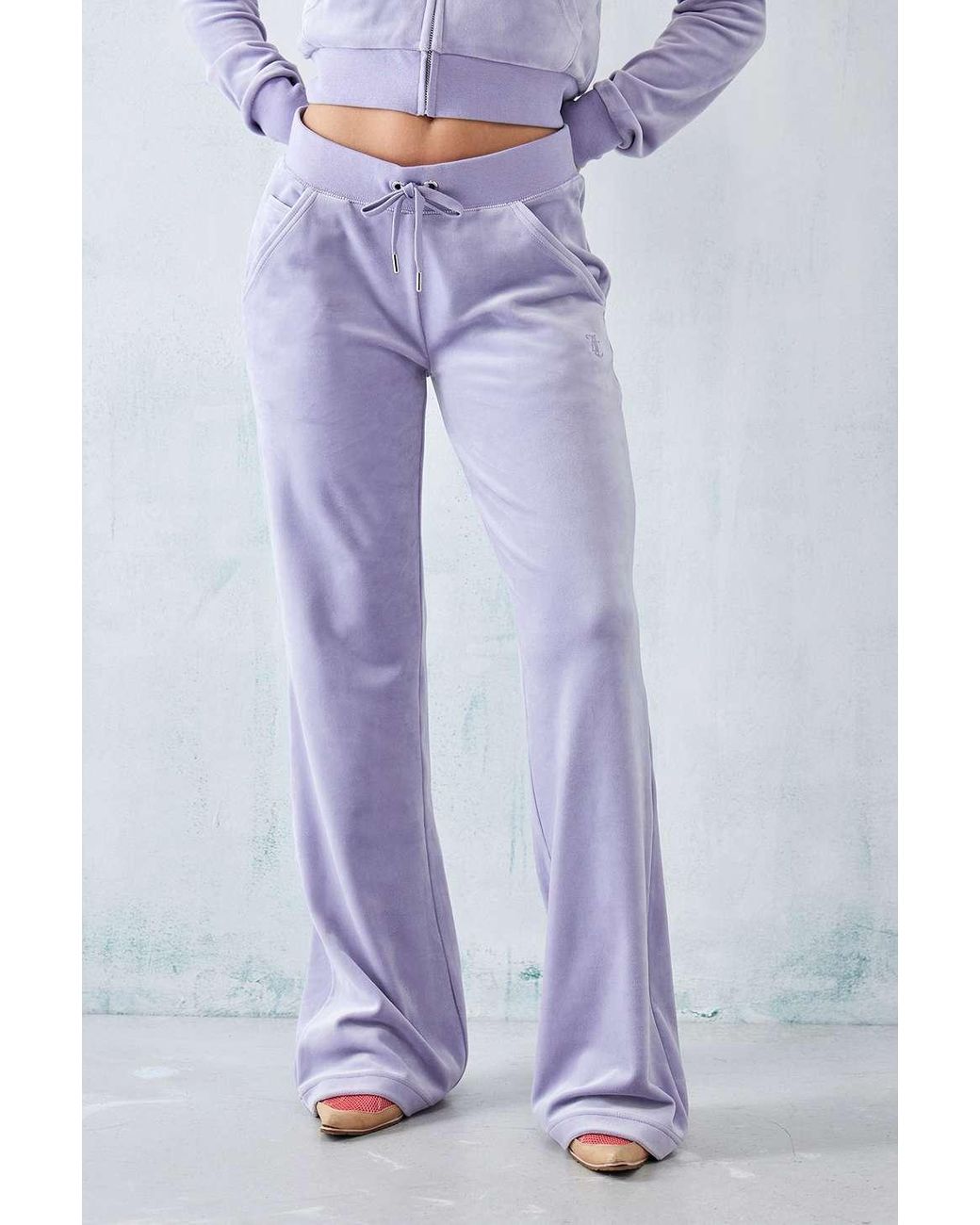 Juicy Couture Lilac Butterfly Flare Track Pants in Blue Lyst UK