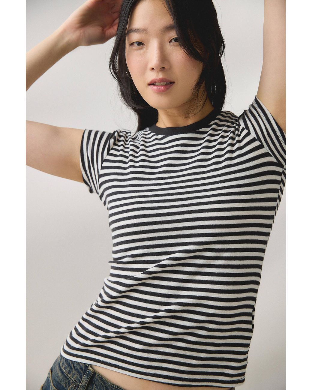Urban Outfitters Black Uo Spill The Tee Short Sleeve Tee