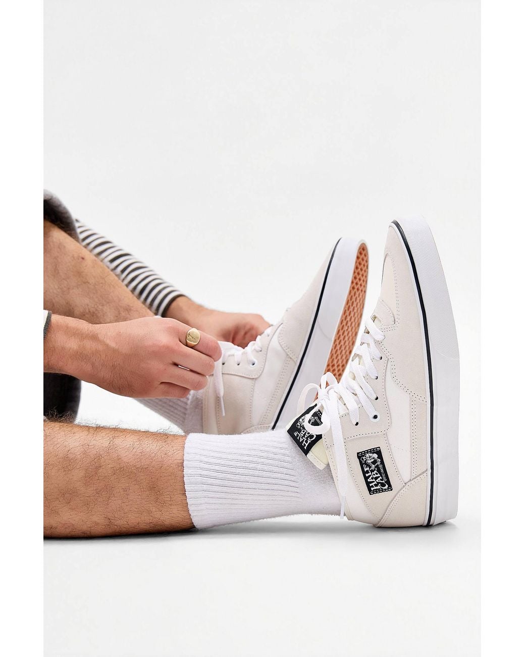 Vans White Black Half Cab Decon Shoes for men