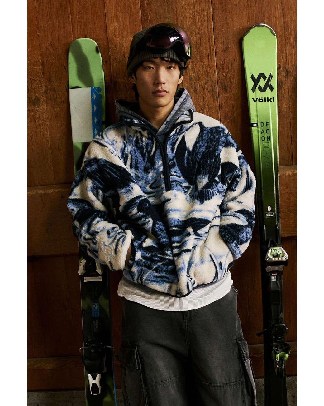 BDG Yosemite Half zip Pile Fleece Sweatshirt In Blue at Urban Outfitters for Men Lyst Canada