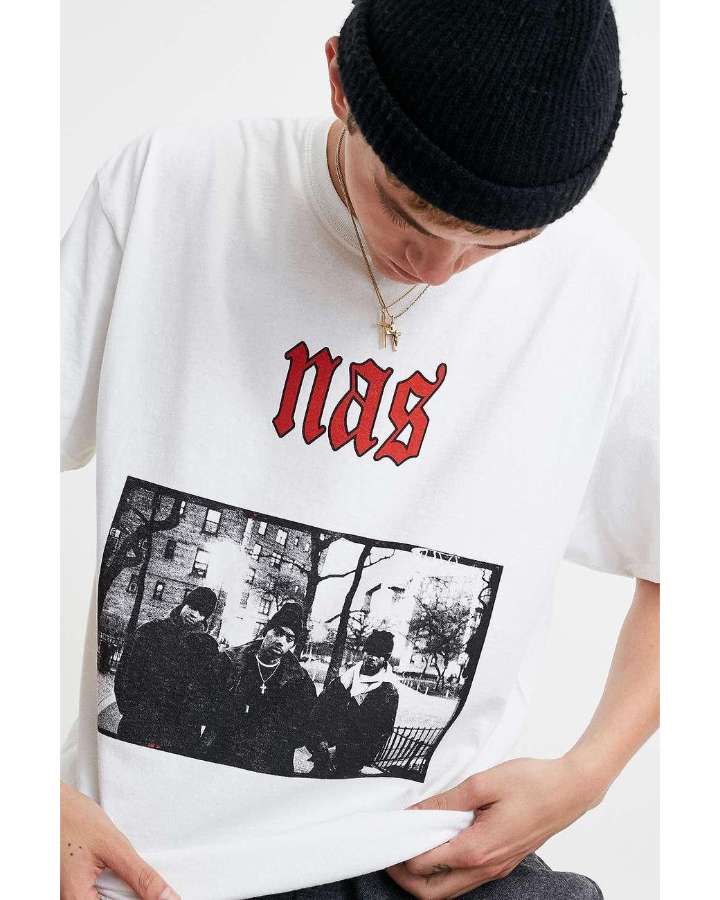 Urban Renewal Inspired By Vintage Nas Photo White T-shirt for Men | Lyst UK