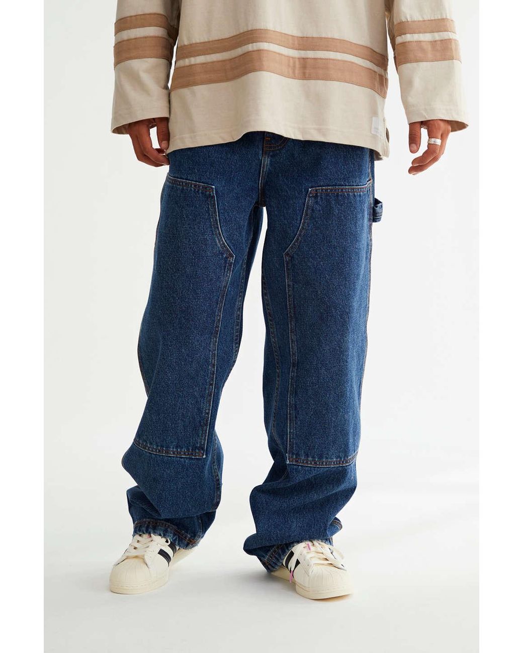 BDG Baggy Skate Fit Double Knee Jean in Blue for Men Lyst