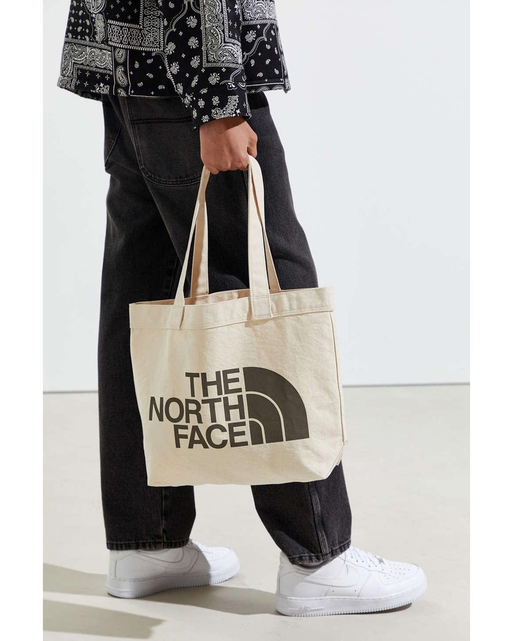 The North Face Cotton Logo Tote Bag for Men | Lyst