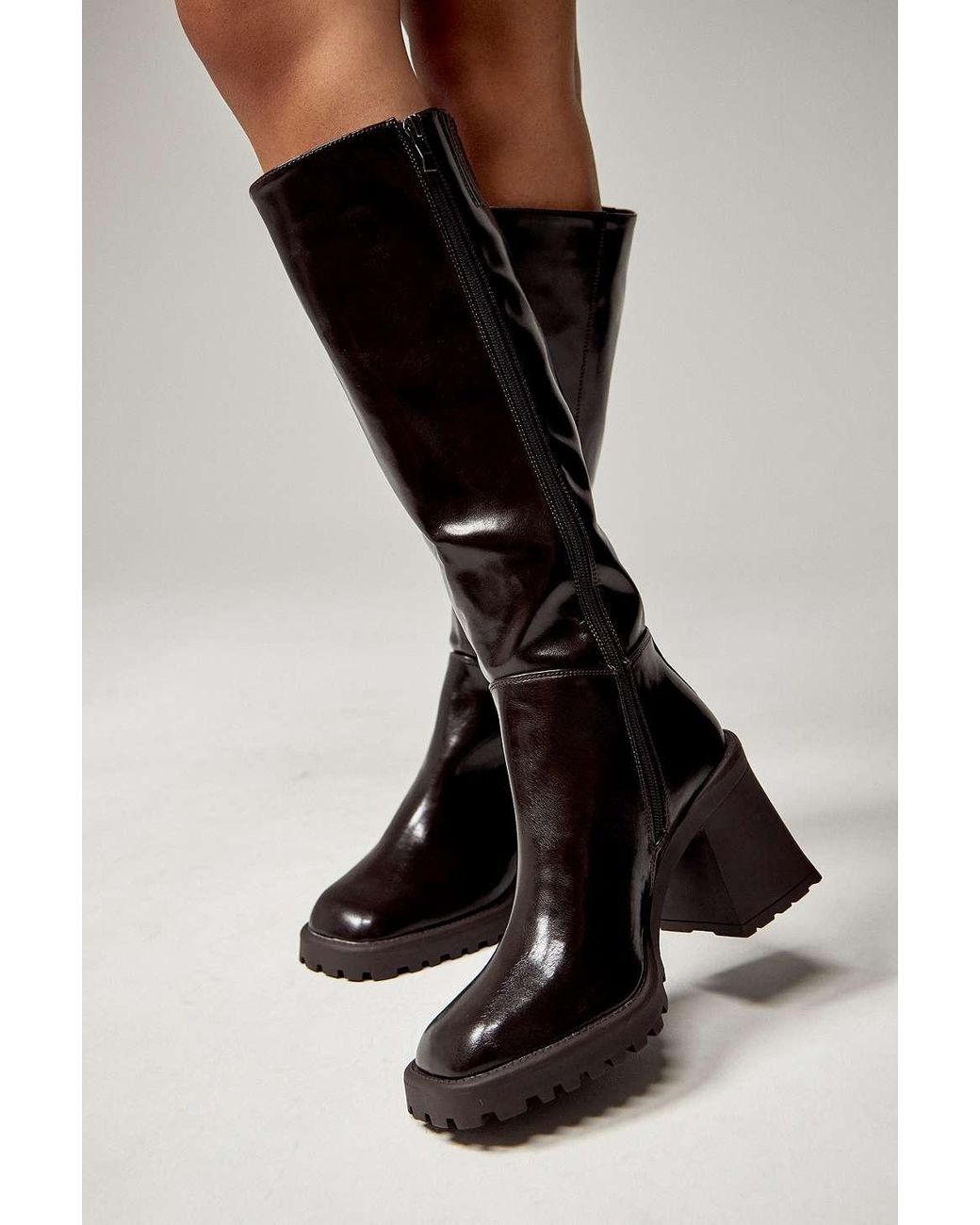 Raid Brown Miyah Knee high Boots in Black Lyst UK