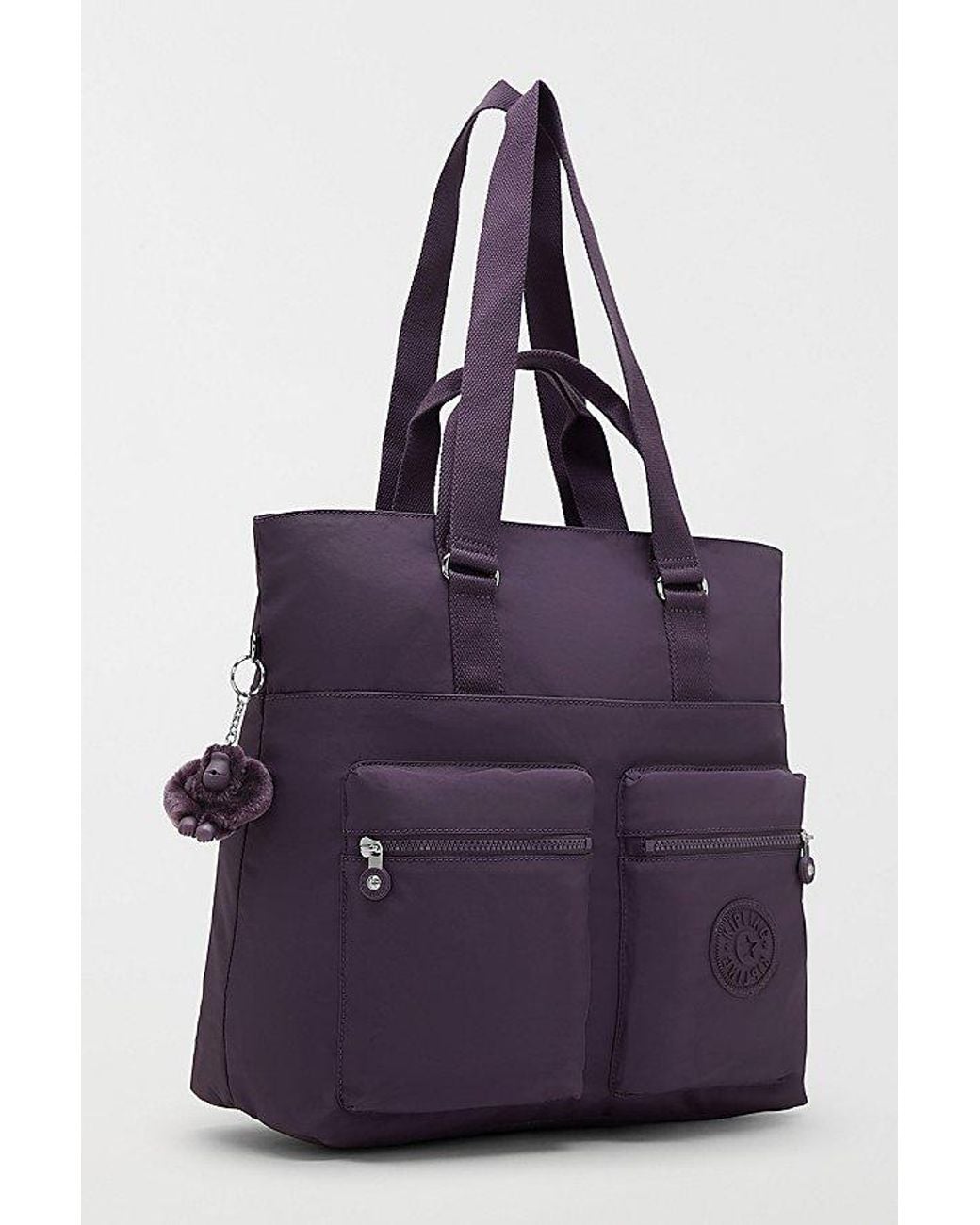 Kipling India Cargo Nylon Tote Bag in Purple | Lyst