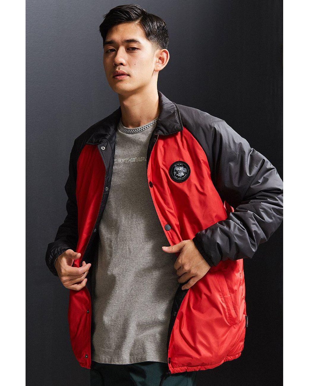 Vans Synthetic Vans X The North Face Torrey Coach Jacket in Red for Men |  Lyst