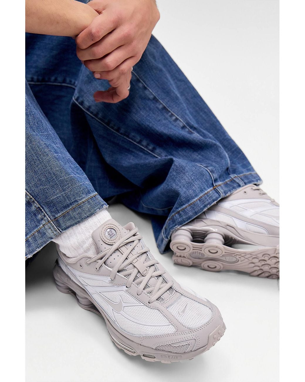 Nike Blue Vast Grey Shox Ride Trainers for men