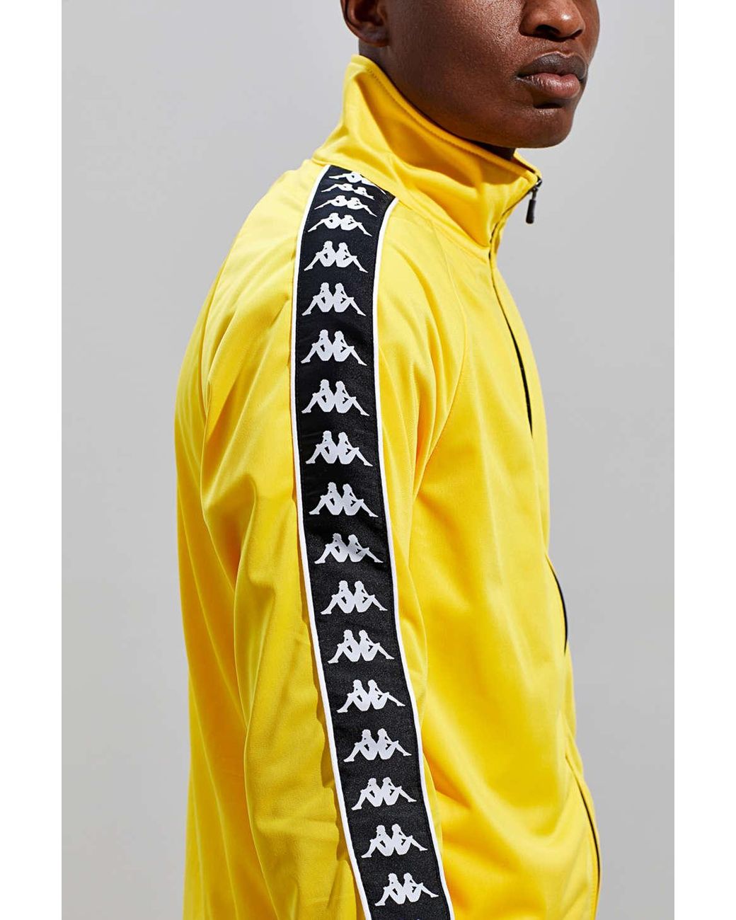 Kappa Banda Anniston Track Jacket in Yellow for Men | Lyst