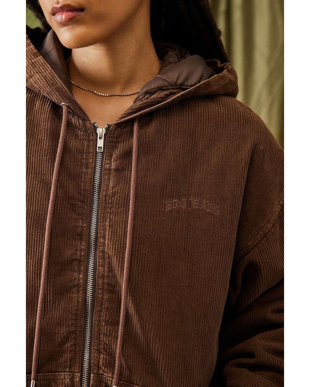 Uo borg hooded fleece skate jacket sale