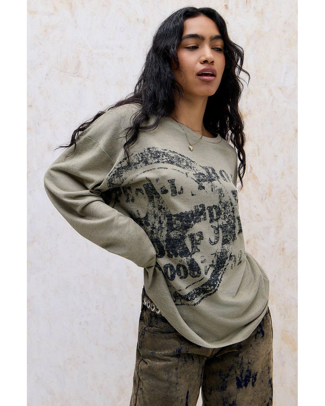 BDG Green Stamp Slubby Skate T-shirt