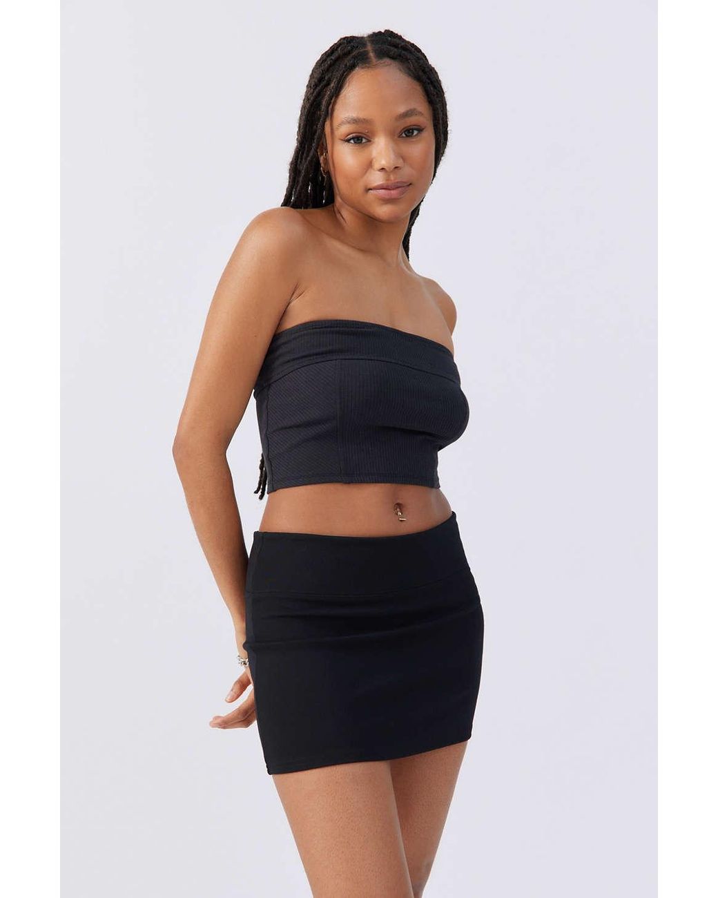 Urban Outfitters Uo Peachy Low-rise Mini Skirt in Black | Lyst